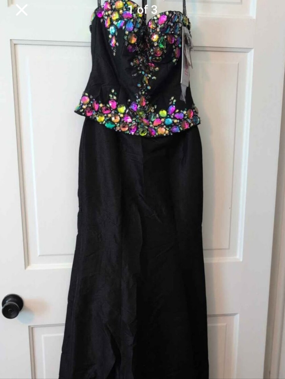 Jovani Prom 2218 Black Formal Gown – Size 2 – NEW WITH TAGS